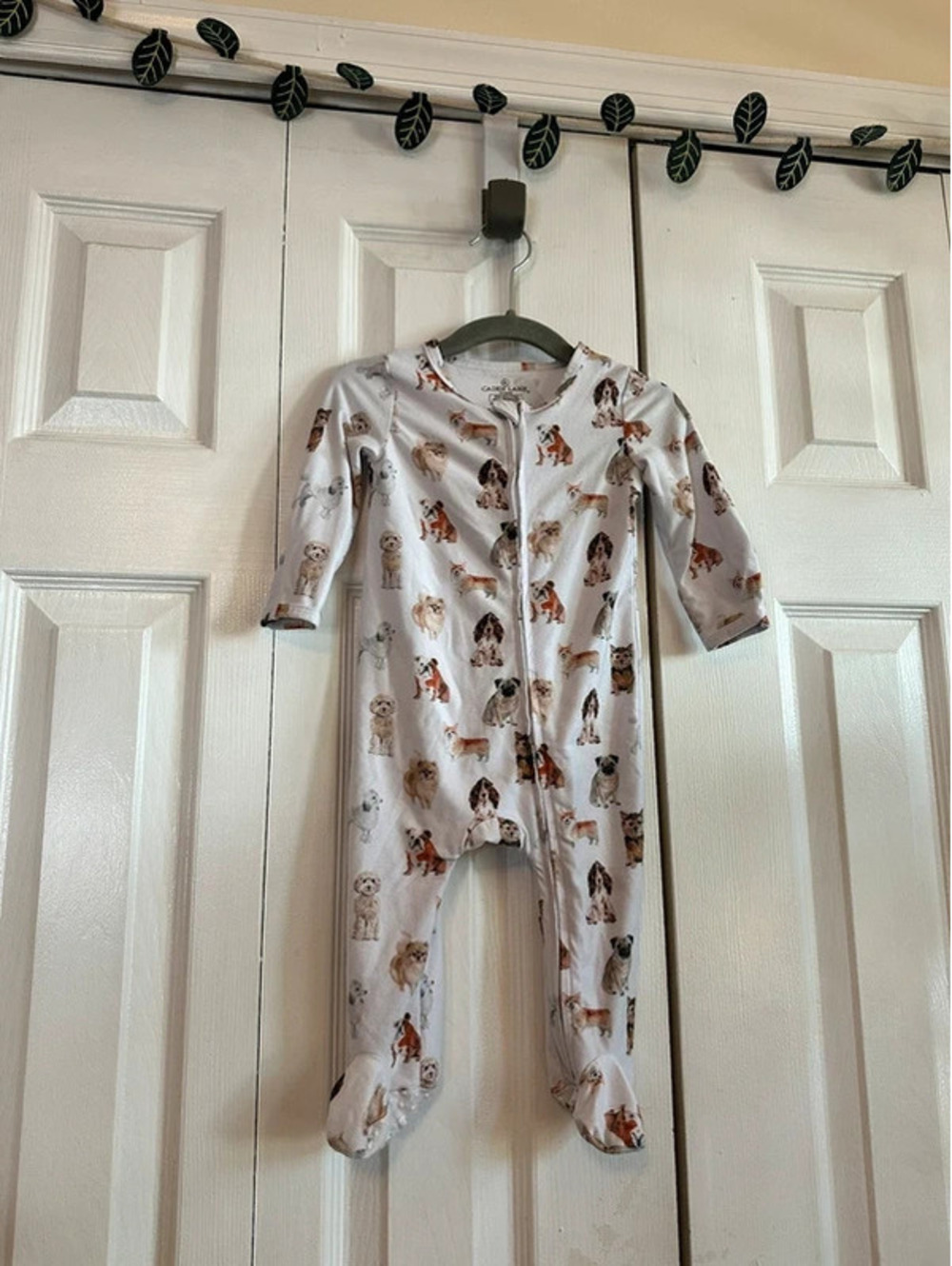 Caden Lane puppy pajamas, size 3-6 months